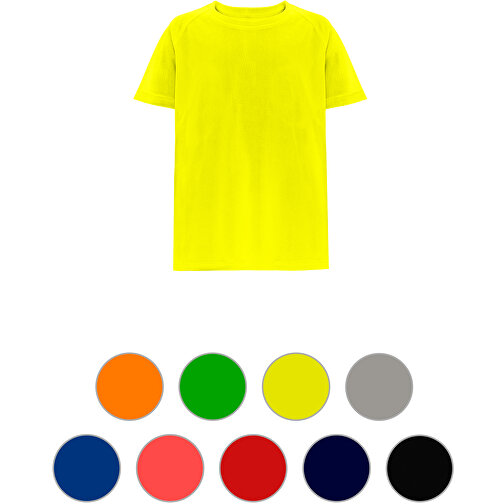 THC MOVE KIDS. Technisches T-Shirt Mit Kurzen Ärmeln Aus Polyester Für Kinder , dunkelorange, Polyester, 4, 45,00cm x 1,00cm x 34,00cm (Länge x Höhe x Breite), Bild 4