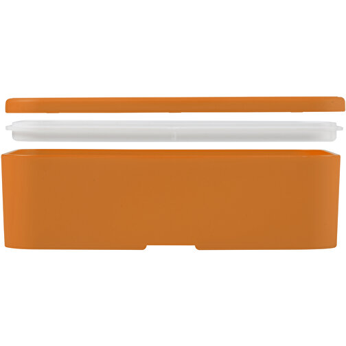 MIYO Lunchbox , orange / weiss, PP Kunststoff, 18,00cm x 6,00cm x 11,00cm (Länge x Höhe x Breite), Bild 6