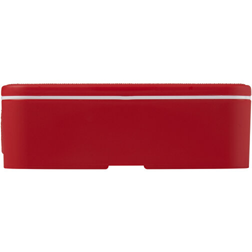MIYO Lunchbox , rot / rot, PP Kunststoff, 18,00cm x 6,00cm x 11,00cm (Länge x Höhe x Breite), Bild 3