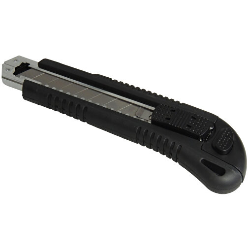 Cuttermesser 'Pro' , schwarz, Kunststoff, 17,00cm x 2,00cm x 4,00cm (Länge x Höhe x Breite), Bild 2