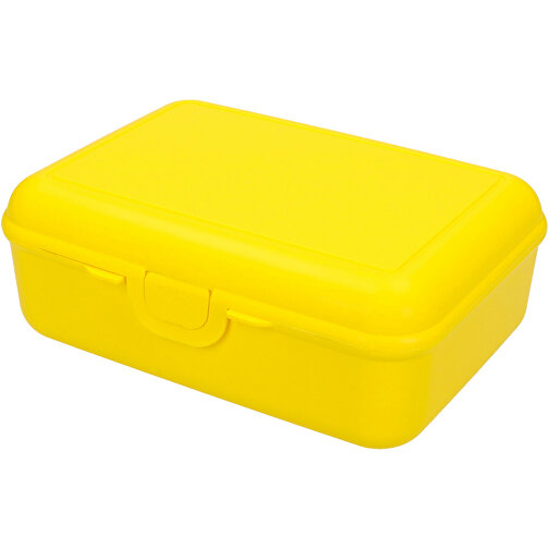 Vorratsdose 'School-Box' Deluxe, Mit Trennschale , standard-gelb, Kunststoff, 19,00cm x 7,00cm x 13,90cm (Länge x Höhe x Breite), Bild 1