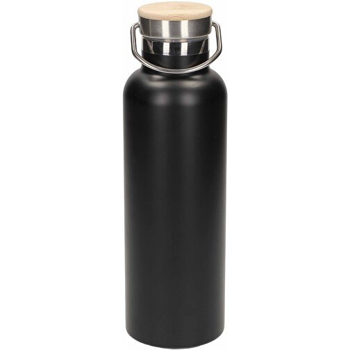 Vakuum Flasche 'Cascada' 0,7 L , schwarz, Metall, 26,50cm (Höhe), Bild 1