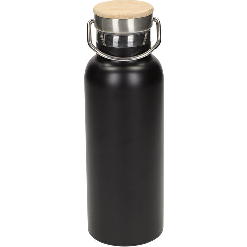 Vakuum Flasche 'Cascada' 0,5 L , schwarz, Metall, 22,00cm (Höhe), Bild 1