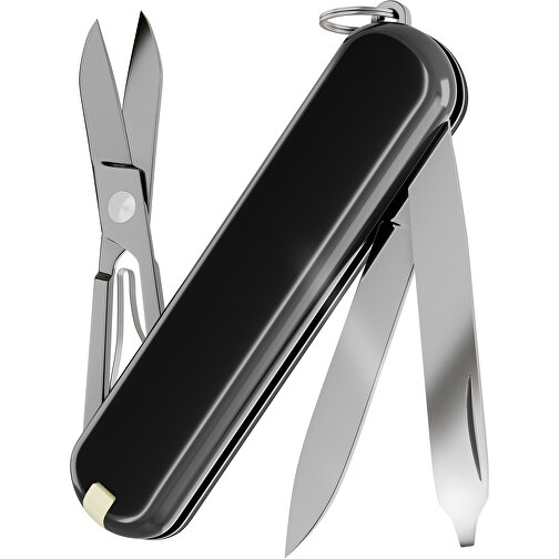 CLASSIC SD COLORS - Victorinox Schweizer Messer , Victorinox, Dark Illusion, hochlegierter, rostfreier Stahl, 5,80cm x 0,90cm x 1,80cm (Länge x Höhe x Breite), Bild 2