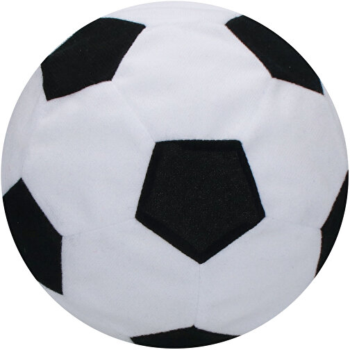 Spielball 'Soft-Touch', Small , weiß/schwarz, Textil, , Bild 1