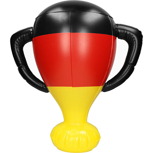 Aufblasbarer Pokal 'Deutschland' , Deutschland-Farben, Kunststoff, 50,00cm x 26,00cm x 54,00cm (Länge x Höhe x Breite), Bild 1