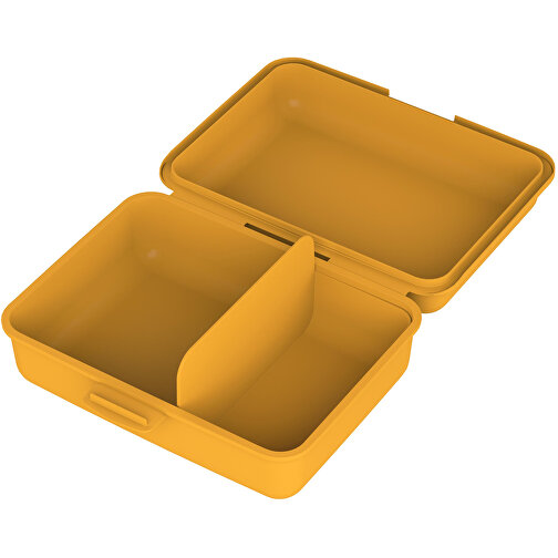 Vorratsdose 'School-Box' Groß, Mit Trennschale , trend-gelb PP, Kunststoff, 17,50cm x 6,90cm x 12,80cm (Länge x Höhe x Breite), Bild 2