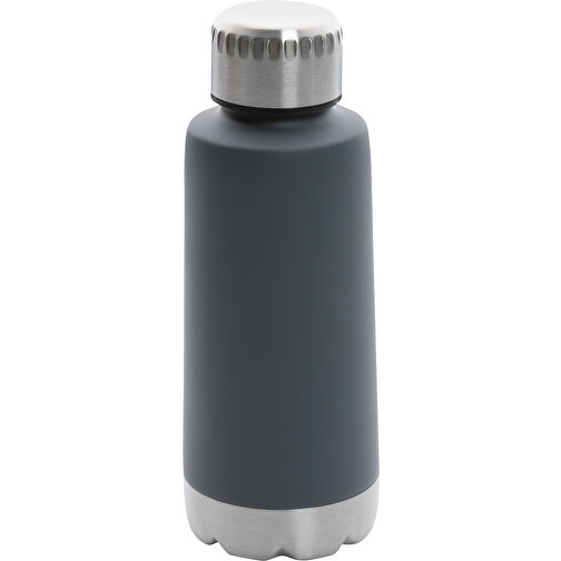 Trend Auslaufsichere Vakuum-Flasche, Grau , grau, Edelstahl, 7,00cm x 19,20cm (Länge x Höhe), Bild 1