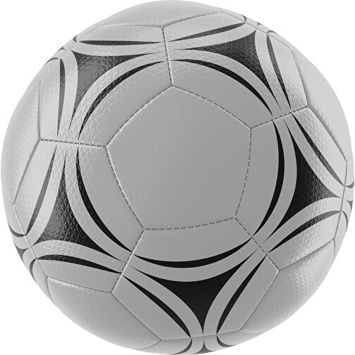 Fußball Platinum 30-Panel-Matchball - Individuell Bedruckt Und Handgenäht , hellgrau / schwarz, PU, 4-lagig, , Bild 1