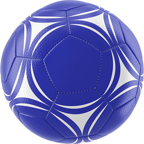 Fußball Platinum 30-Panel-Matchball - Individuell Bedruckt Und Handgenäht , blau / weiß, PU, 4-lagig, , Bild 1
