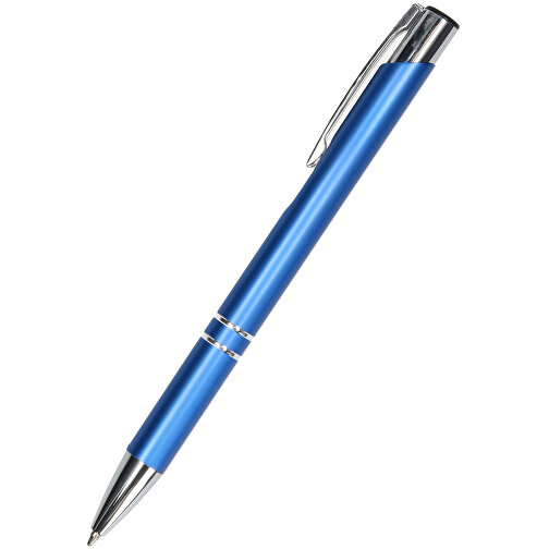 Kugelschreiber 'Novi' , hellblau, Metall, 13,60cm (Höhe), Bild 1