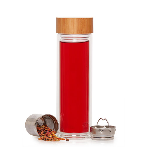 Glasflasche 'Tea' 0,45l , transparent, Glas, 23,50cm (Höhe), Bild 8