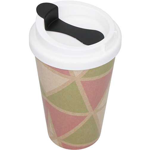 Kaffeebecher 'PremiumPlus' , standard-grün/weiss, Kunststoff, 15,50cm (Höhe), Bild 2