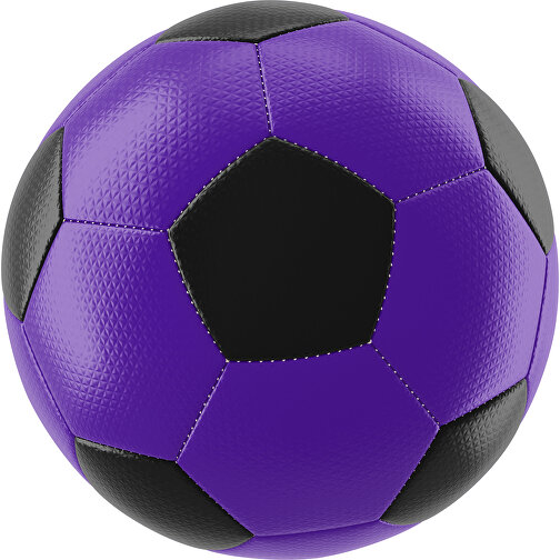 Fußball Platinum 30-Panel-Matchball - Individuell Bedruckt Und Handgenäht , violett / schwarz, PU, 4-lagig, , Bild 1