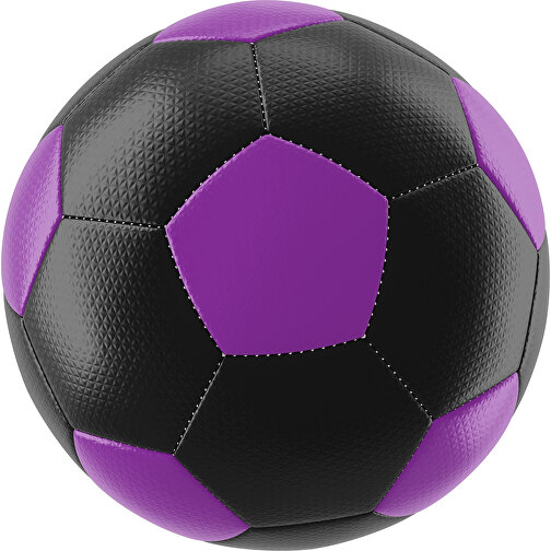 Fußball Platinum 30-Panel-Matchball - Individuell Bedruckt Und Handgenäht , schwarz / dunkelmagenta, PU, 4-lagig, , Bild 1