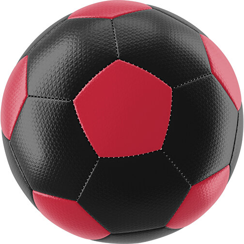 Fußball Platinum 30-Panel-Matchball - Individuell Bedruckt Und Handgenäht , schwarz / dunkelrot, PU, 4-lagig, , Bild 1