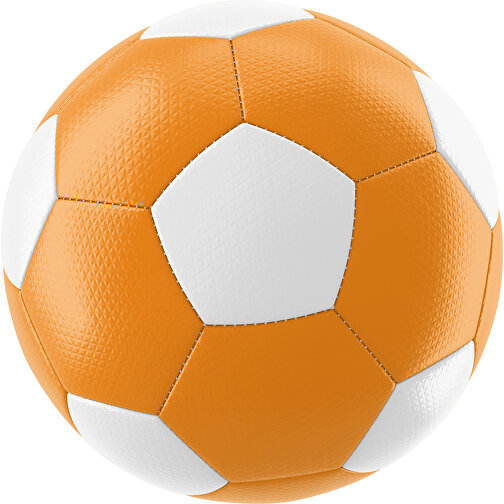 Fußball Platinum 30-Panel-Matchball - Individuell Bedruckt Und Handgenäht , gelborange / weiß, PU, 4-lagig, , Bild 1