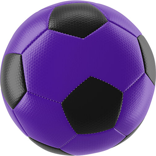Fußball Platinum 30-Panel-Matchball - Individuell Bedruckt Und Handgenäht , violett / schwarz, PU, 4-lagig, , Bild 1