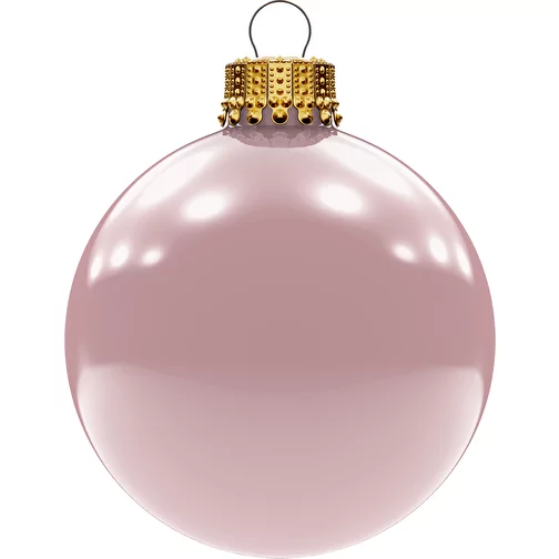 Boule de Noël moyenne 66 mm, couronne or, brillant, Image 1