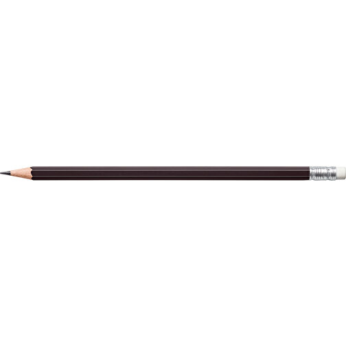 STAEDTLER Bleistift Hexagonal Mit Radiertip , Staedtler, schwarz, Holz, 18,70cm x 0,80cm x 0,80cm (Länge x Höhe x Breite), Bild 3