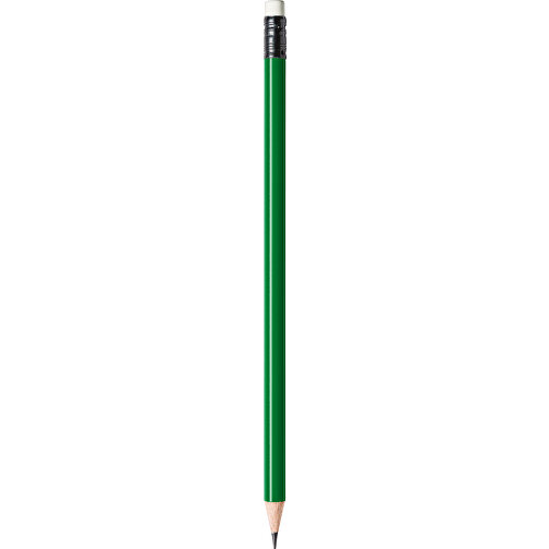 STAEDTLER Bleistift Rund Mit Radiertip , Staedtler, grün, Holz, 18,70cm x 0,80cm x 0,80cm (Länge x Höhe x Breite), Bild 1