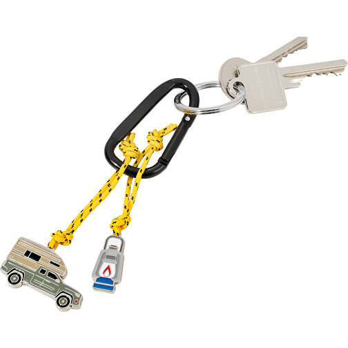 TROIKA Porte-clés CAMPING (multicolore, Aluminium, émail, métal