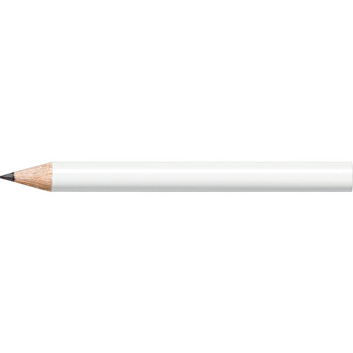 STAEDTLER Bleistift Rund, Halbe Länge , Staedtler, weiß, Holz, 8,70cm x 0,80cm x 0,80cm (Länge x Höhe x Breite), Bild 3
