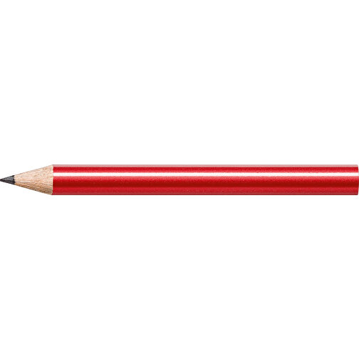 STAEDTLER Bleistift Rund, Halbe Länge , Staedtler, rot metallic, Holz, 8,70cm x 0,80cm x 0,80cm (Länge x Höhe x Breite), Bild 3
