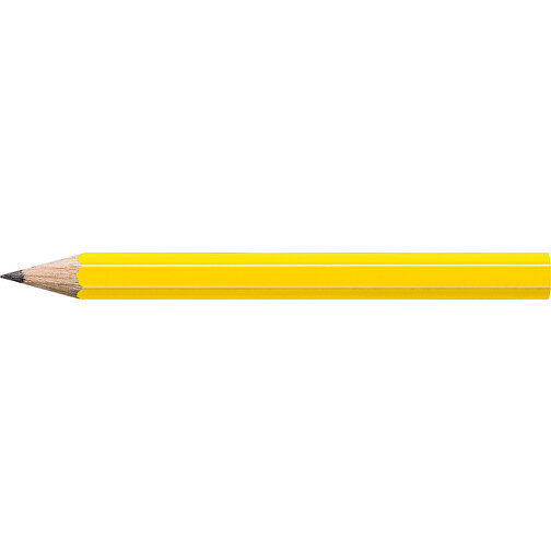 STAEDTLER Bleistift Hexagonal, Halbe Länge , Staedtler, gelb, Holz, 8,70cm x 0,80cm x 0,80cm (Länge x Höhe x Breite), Bild 3