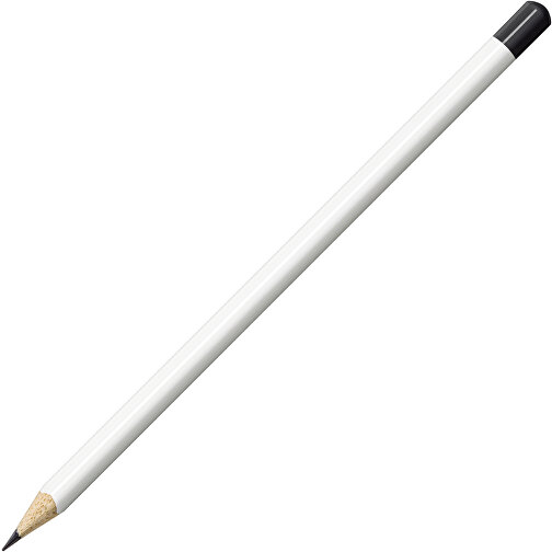 STAEDTLER Bleistift In Dreikantform Mit Tauchkappe , Staedtler, weiß, Holz, 17,60cm x 0,90cm x 0,90cm (Länge x Höhe x Breite), Bild 2