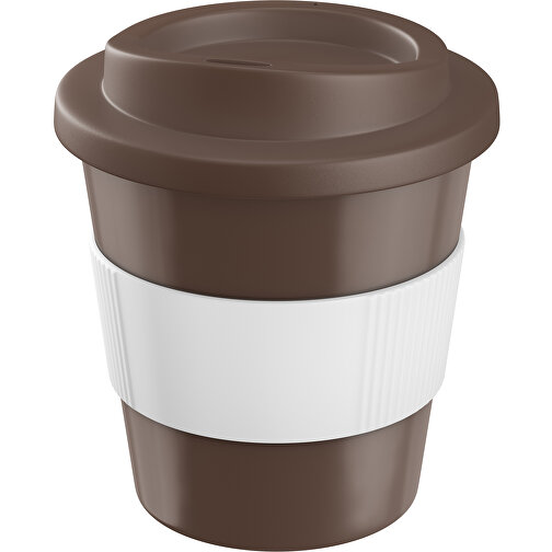 Americano® Primo 250 Ml Becher Mit Schutzring , braun / braun / weiß, PP-Kunststoff, Silikon, 10,00cm (Höhe), Bild 1