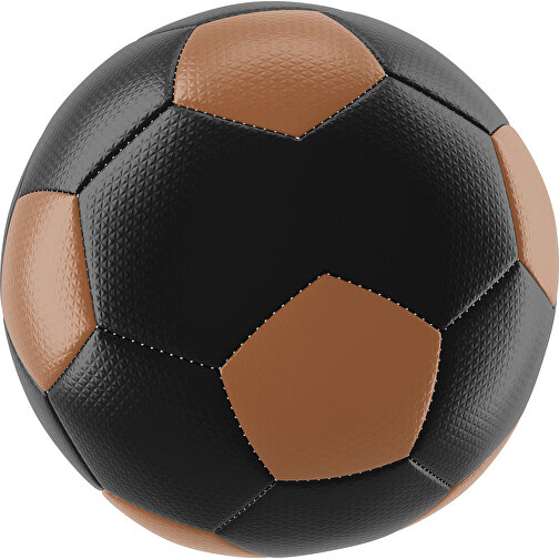 Fußball Platinum 30-Panel-Matchball - Individuell Bedruckt Und Handgenäht , schwarz / braun, PU, 4-lagig, , Bild 1