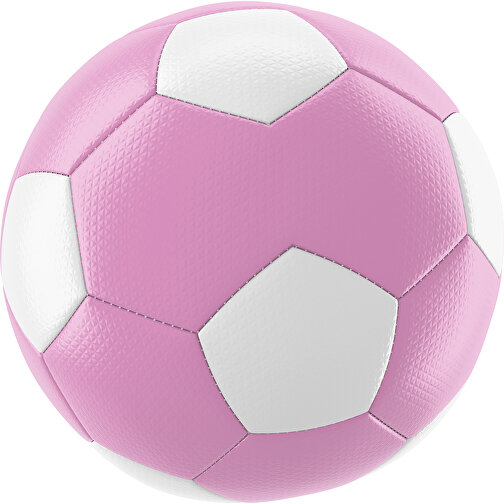 Fußball Platinum 30-Panel-Matchball - Individuell Bedruckt Und Handgenäht , rosa / weiß, PU, 4-lagig, , Bild 1