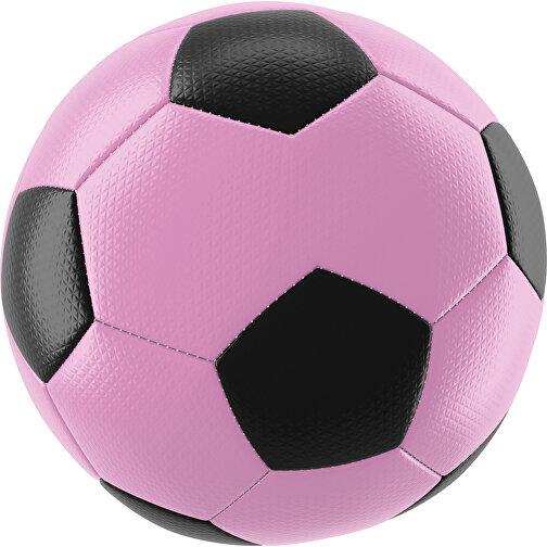 Fußball Platinum 30-Panel-Matchball - Individuell Bedruckt Und Handgenäht , rosa / schwarz, PU, 4-lagig, , Bild 1