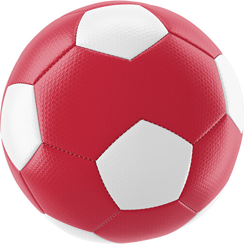 Fußball Platinum 30-Panel-Matchball - Individuell Bedruckt Und Handgenäht , dunkelrot / weiß, PU, 4-lagig, , Bild 1