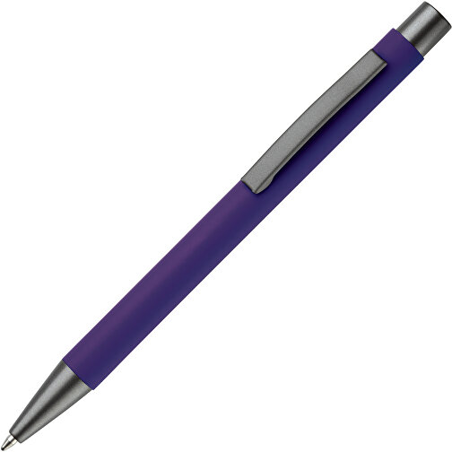 Metallkugelschreiber New York Soft-Touch , purple, Aluminium & Metall, 13,60cm (Länge), Bild 1