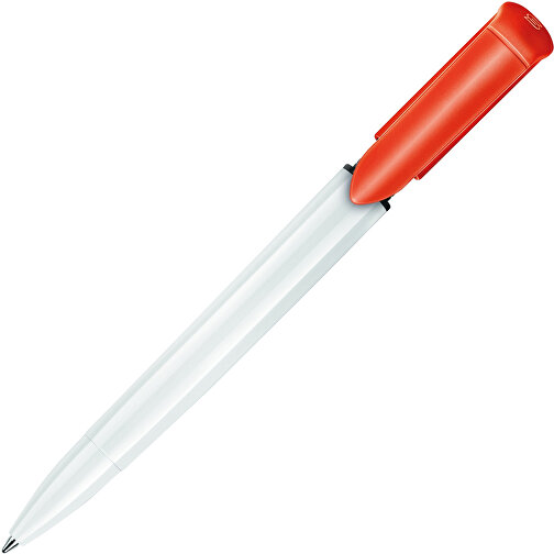 Kugelschreiber S40 Colour Hardcolour , weiß / orange, ABS, 13,90cm (Länge), Bild 1