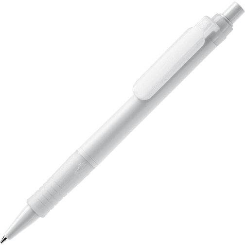 Kugelschreiber Vegetal Pen Hardcolour , weiss / weiss, PLA, 13,70cm (Länge), Bild 1
