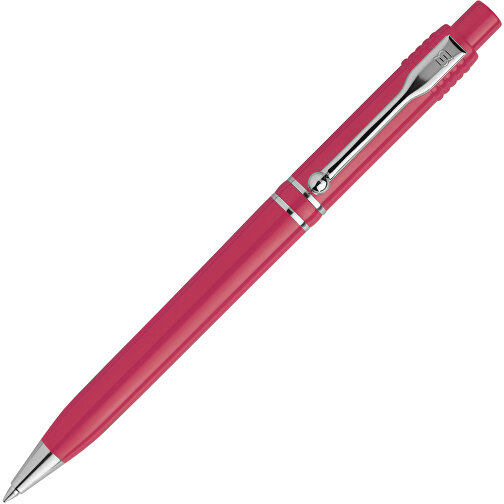 Kugelschreiber Raja Chrome Hardcolour , rosa, ABS & Metall, 14,00cm (Länge), Bild 1
