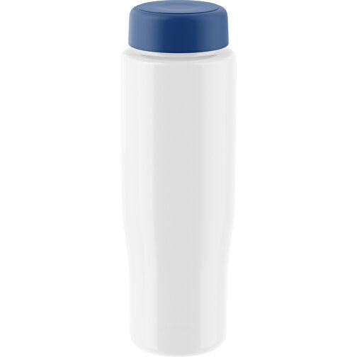 H2O Active® Tempo 700 Ml Sportflasche Mit Drehdeckel , weiss / blau, 30% PP-Kunststoff, 70% PET-Kunststoff, 22,00cm (Höhe), Bild 1