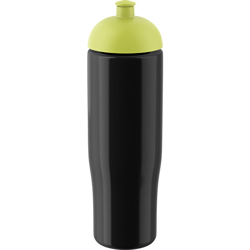 H2O Active® Tempo 700 Ml Sportflasche Mit Stülpdeckel , schwarz / limone, PET und PP-Kunststoff, 23,90cm (Höhe), Bild 1