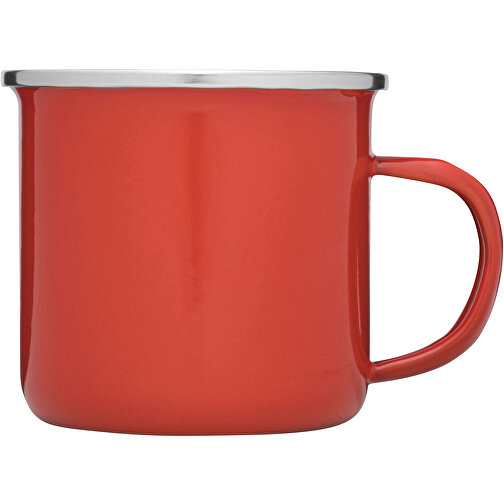 Emaille-Trinkbecher VINTAGE CUP , rot, Edelstahl / Emaille, 8,50cm (Höhe), Bild 3