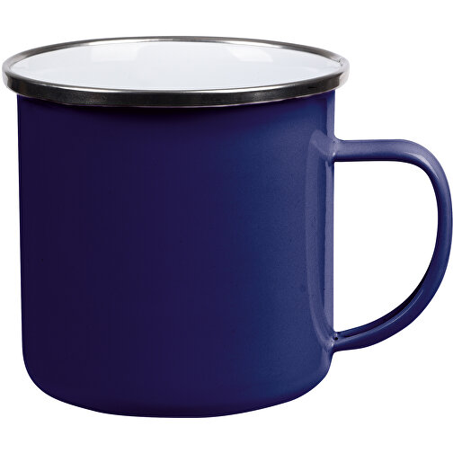 Emaille-Trinkbecher VINTAGE CUP , blau, Edelstahl / Emaille, 8,50cm (Höhe), Bild 1