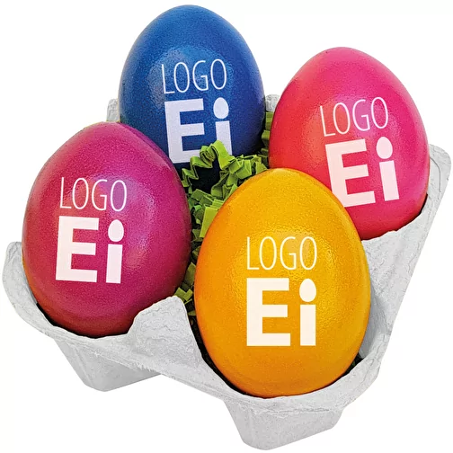 LogoEgg 4er-Box - bialy - rózne kolory, Obraz 1
