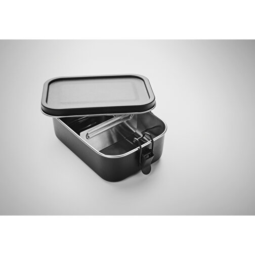 Chan Lunchbox Colour , schwarz, Edelstahl, 16,00cm x 5,50cm x 11,50cm (Länge x Höhe x Breite), Bild 9