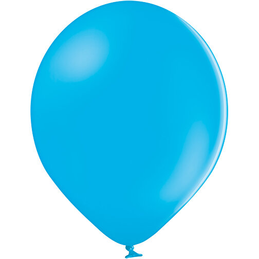 Standardluftballon In Kleinstmengen , cyan, Naturkautschuk, , Bild 1