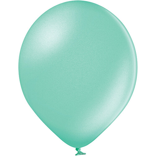 Metallicluftballon In Kleinstmengen , hellgrün, Naturkautschuk, , Bild 1