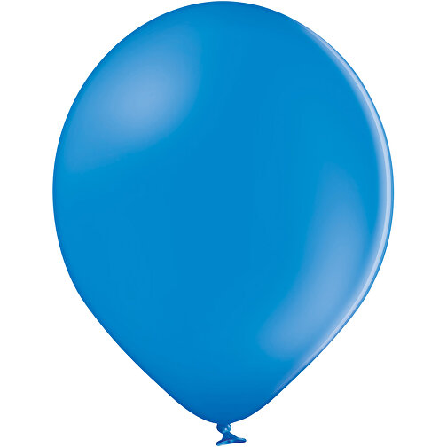 4C-Luftballons Mit TopQualityPrint , mittelblau, Naturkautschuk, , Bild 1