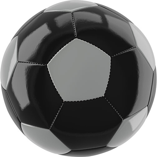 Fußball Gold 32-Panel-Promotionball - Individuell Bedruckt , schwarz / grau, PU/PVC, 3-lagig, , Bild 1