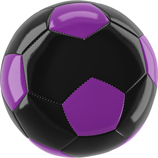 Fußball Gold 30-Panel-Promotionball - Individuell Bedruckt , schwarz / dunkelmagenta, PU/PVC, 3-lagig, , Bild 1